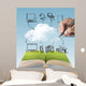 open book of cloud network Wall Mural