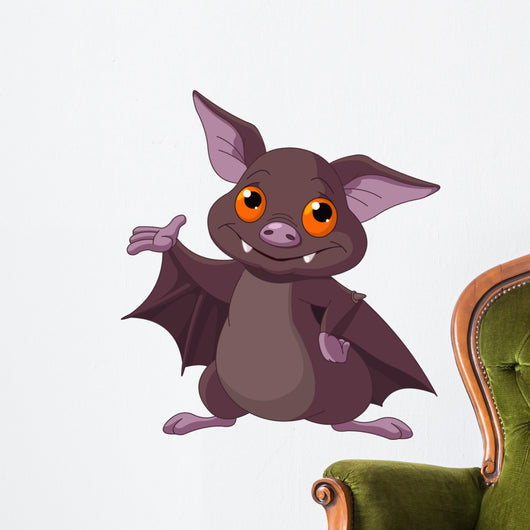 Halloween bat presenting Wall Decal