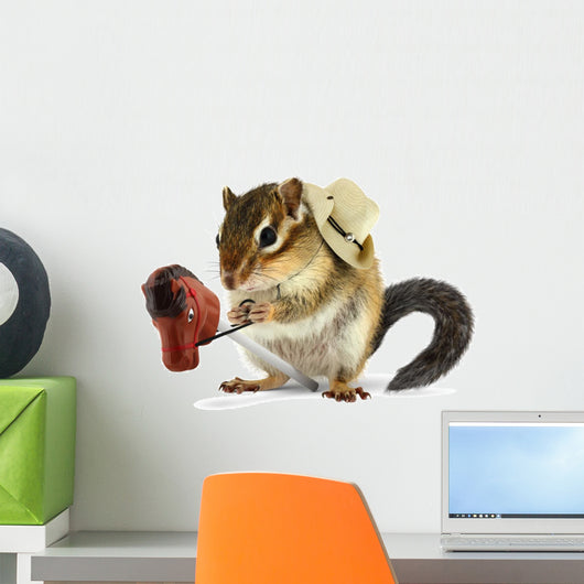 Funny Chipmunk Cowboy with