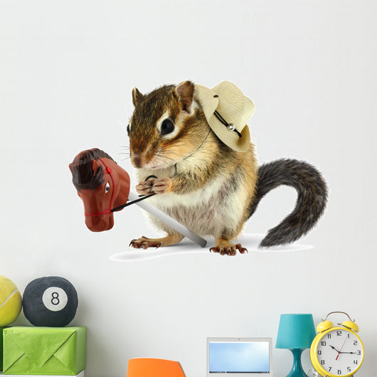 Funny Chipmunk Cowboy with