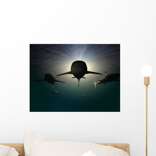 Sharks Wall Mural