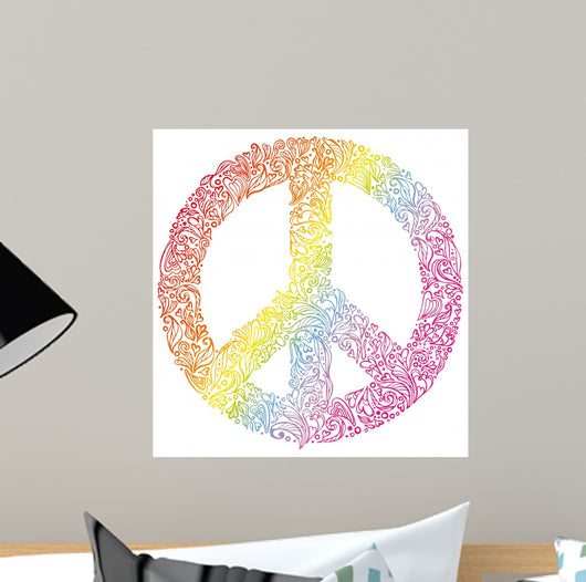 Peace sign. Beautiful symbol of peace. Wall Decal