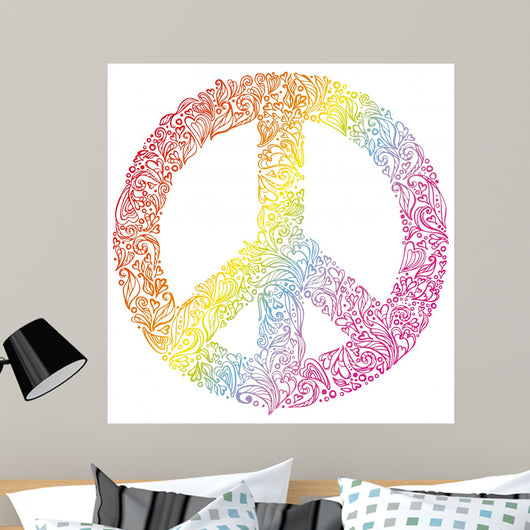 Peace sign. Beautiful symbol of peace. Wall Decal