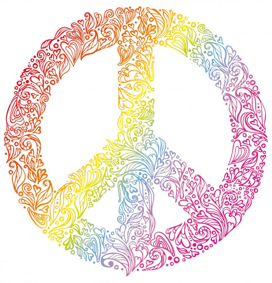 Peace sign. Beautiful symbol of peace. Wall Decal