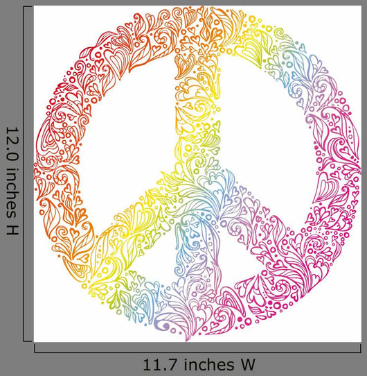 Peace sign. Beautiful symbol of peace. Wall Decal