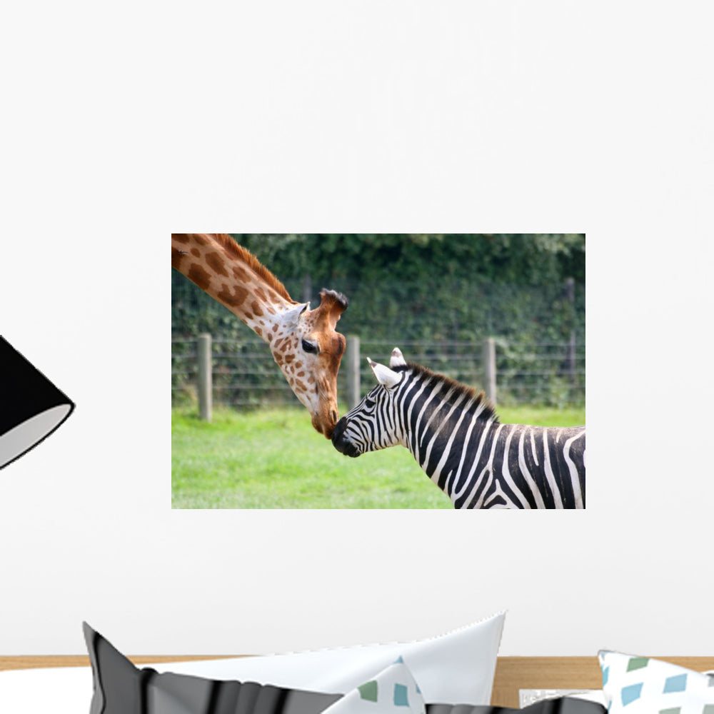 Zebra and Giraffe – Wallmonkeys