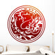 red dragon Wall Decal