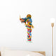 Chinese dragon statue isolated on white background Wall Decal