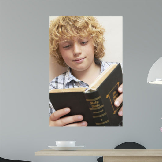 Boy Studying Bible Wall Mural
