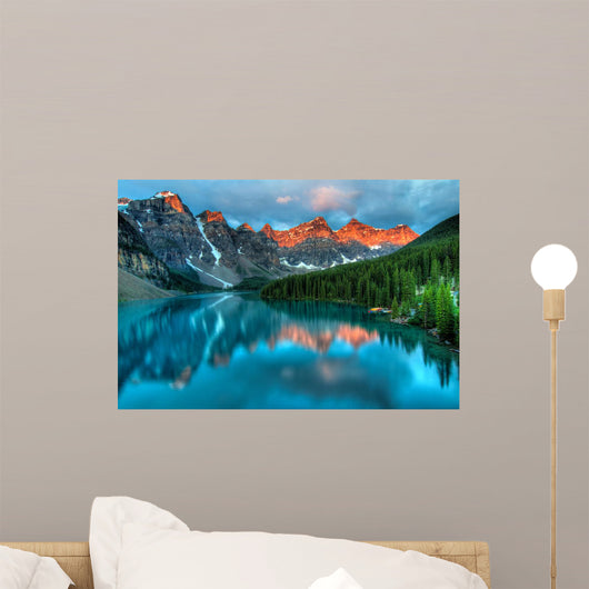 Moraine Lake Sunrise Colorful