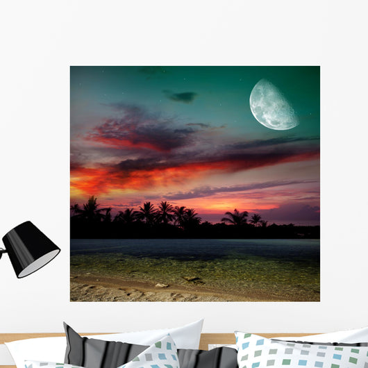 Magical Evening on the Ocean Wall Mural