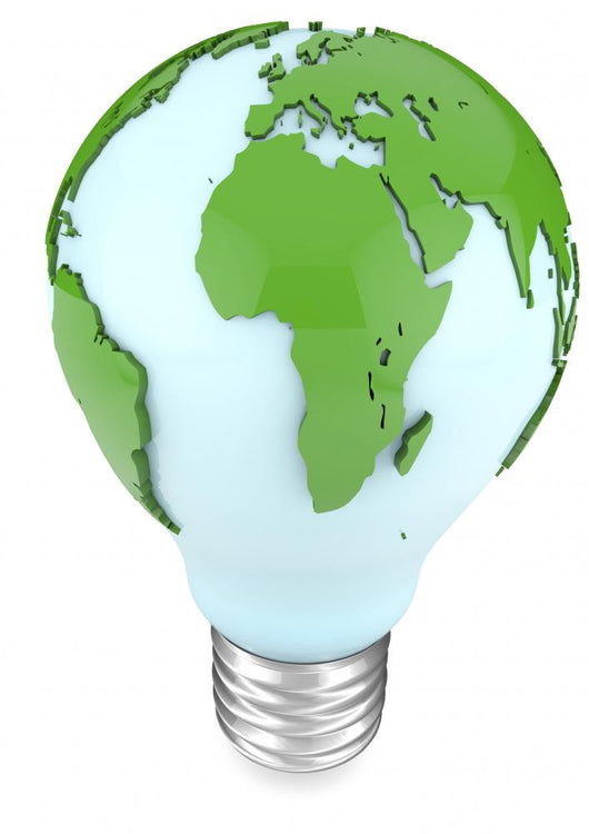 Light Bulb and World Wall Decal