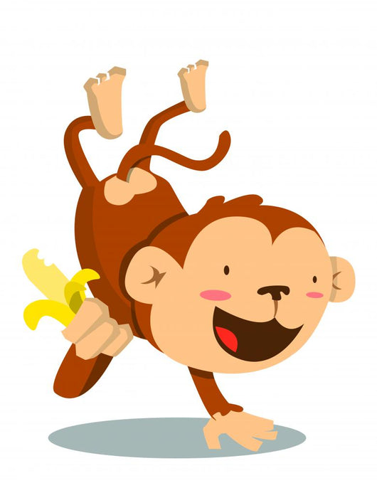 Chimpanzee Banana Wall Decal