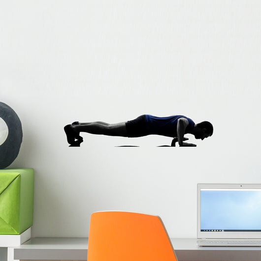 Man Exercising Workout Push Wall Mural