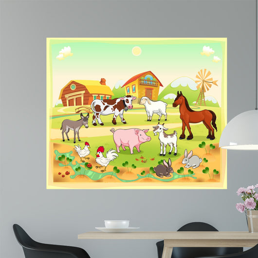 Farm Animals with Vector