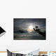 Silhouette Skydivers Wall Mural