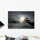 Silhouette Skydivers Wall Mural