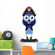 Bird Firefighter Wearing Dress Uniform Wall Decal