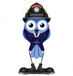 Bird Firefighter Wearing Dress Uniform Wall Decal
