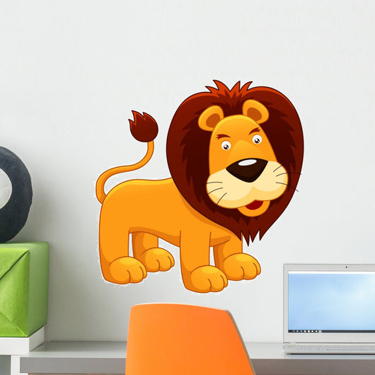 Illustration of Lion Vector Wall Decal
