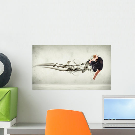 Modern Style Dancer Posing Wall Decal