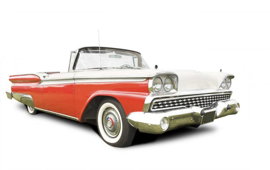 Vintage Red Caddy Wall Decal