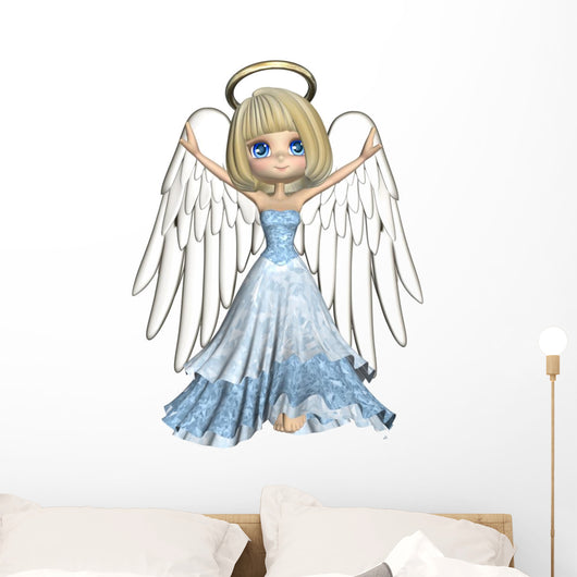 Cute Christmas Angel Wall Decal
