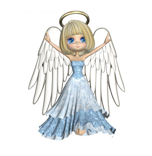Cute Christmas Angel Wall Decal