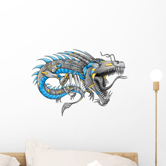 Robot Cyborg Dragon Vector