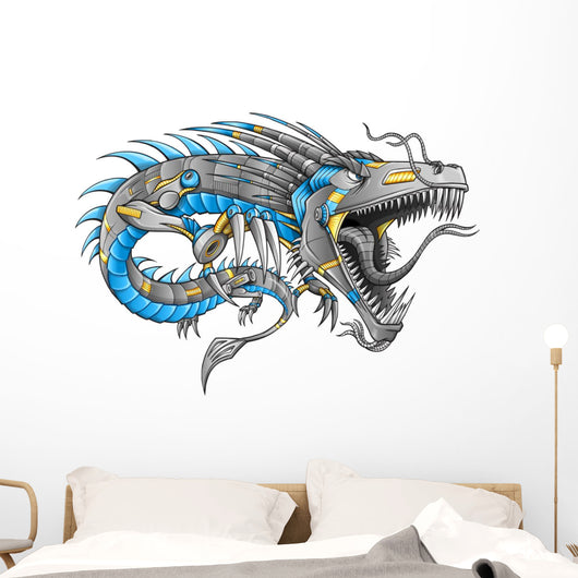 Robot Cyborg Dragon Vector