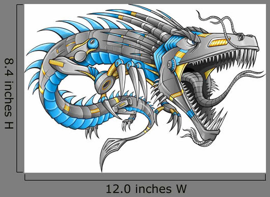 Robot Cyborg Dragon Vector