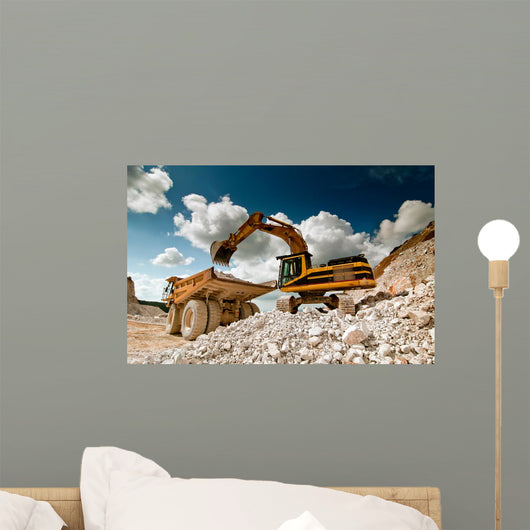 Excavator Bulldozer Quarry