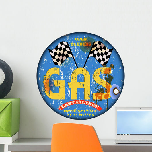 Retro Gas Station Sign