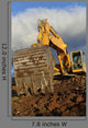 Big Excavator Working Mountain