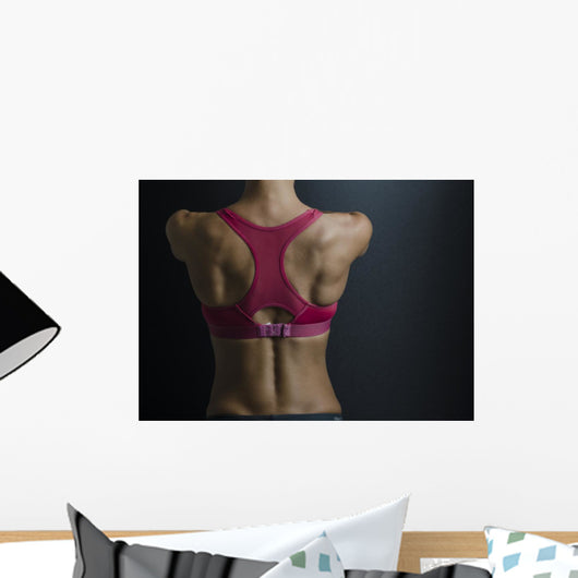 Muscular Femala Back Wall Mural
