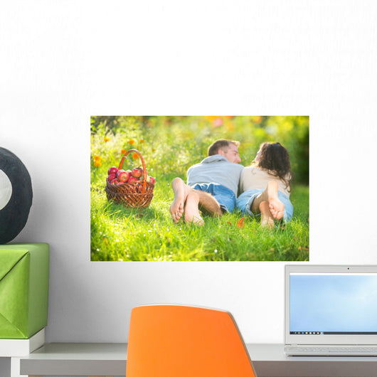 Couple Relaxing Grass