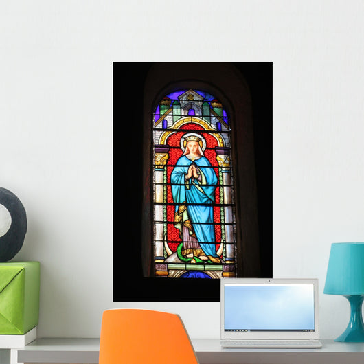 Stained Glass Depicting Virgin