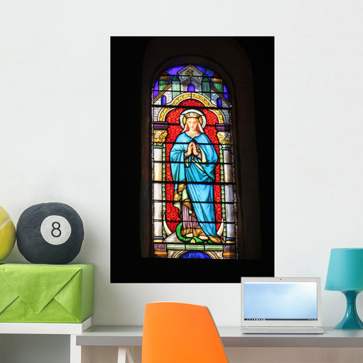 Stained Glass Depicting Virgin