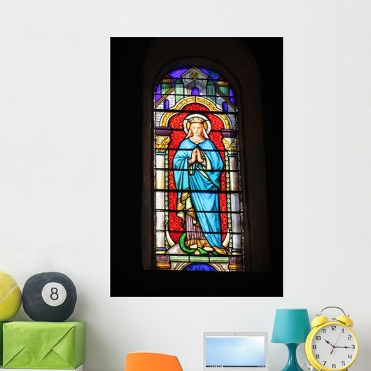 Stained Glass Depicting Virgin