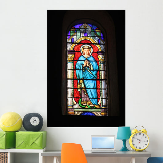 Stained Glass Depicting Virgin