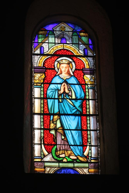 Stained Glass Depicting Virgin