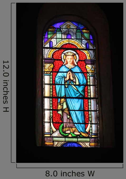 Stained Glass Depicting Virgin