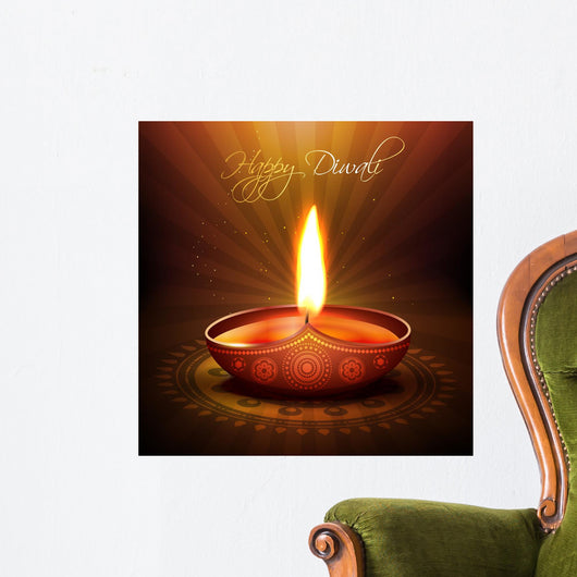diwali festival diya Wall Mural