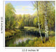 autumn landscape, canvas, oil Wall Mural