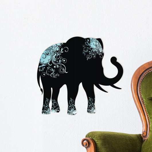 The silhouette of the elephant Wall Decal