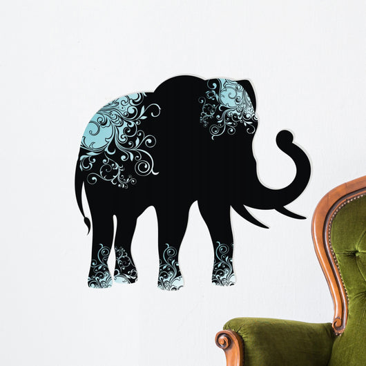 The silhouette of the elephant Wall Decal