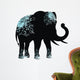 The silhouette of the elephant Wall Decal