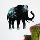 The silhouette of the elephant Wall Decal