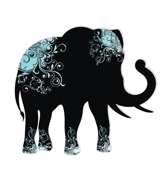 The silhouette of the elephant Wall Decal