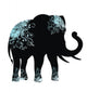 The silhouette of the elephant Wall Decal